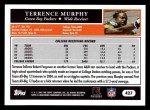 2005 Topps #427  Terrence Murphy  Back Thumbnail