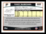2006 Topps #222  Randy McMichael  Back Thumbnail