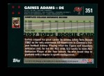 2007 Topps #351  Gaines Adams  Back Thumbnail