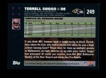 2007 Topps #249  Terrell Suggs  Back Thumbnail