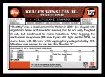 2008 Topps #177  Kellen Winslow  Back Thumbnail