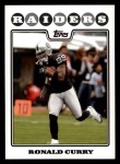 2008 Topps #157  Ronald Curry  Front Thumbnail