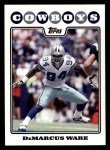 2008 Topps #228  DeMarcus Ware  Front Thumbnail