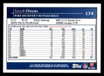 2009 Topps #174  Terrell Owens  Back Thumbnail