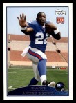 2009 Topps #373  Andre Brown  Front Thumbnail