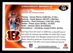 2010 Topps #184   -  Carson Palmer / Chad Ochocinco Bengals Team Back Thumbnail