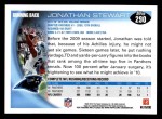 2010 Topps #290  Jonathan Stewart  Back Thumbnail