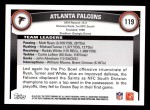 2011 Topps #119   Falcons Team Back Thumbnail