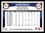 2011 Topps #167  Champ Bailey  Back Thumbnail