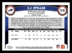 2011 Topps #316  C.J. Spiller  Back Thumbnail