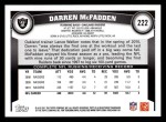 2011 Topps #222  Darren McFadden  Back Thumbnail