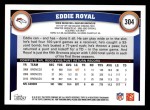 2011 Topps #304  Eddie Royal  Back Thumbnail