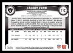 2011 Topps #312  Jacoby Ford  Back Thumbnail