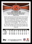 2012 Topps #4  Colt McCoy  Back Thumbnail