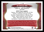 2013 Topps #119   San Francisco 49ers Team Back Thumbnail