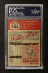 1953 Topps #244 Willie Mays Back Thumbnail