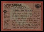 1983 Topps #165  Randy Cross  Back Thumbnail
