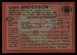 1983 Topps #356  Gary Anderson  Back Thumbnail