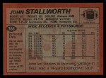 1983 Topps #366  John Stallworth  Back Thumbnail