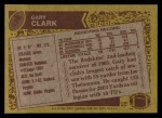 1986 Topps #176  Gary Clark  Back Thumbnail