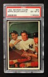 1953 Bowman #44 Mickey Mantle / Yogi Berra / Hank Bauer Front Thumbnail