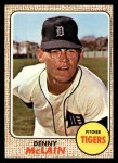 1968 Topps #414 Mickey Lolich Tigers 3 - VG B68T 11 9383