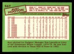 1985 Topps Traded #56 T Burt Hooton  Back Thumbnail