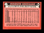 1986 Topps Traded #3 T Joaquin Andujar  Back Thumbnail