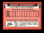 1986 Topps Traded #99 T Dave Schmidt  Back Thumbnail
