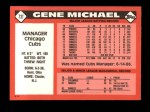1986 Topps Traded #73 T Gene Michael  Back Thumbnail