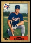 1987 Topps Traded #10 T Bob Brower  Front Thumbnail
