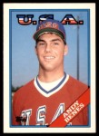 1988 Topps Traded #14 T  -  Andy Benes Team USA Front Thumbnail