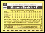 1990 Topps Traded #10 T Shawn Boskie  Back Thumbnail