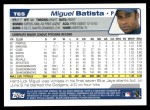 2004 Topps Traded #65 T Miguel Batista  Back Thumbnail
