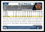 2004 Topps Traded #61 T Brad Penny  Back Thumbnail