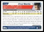 2004 Topps Traded #135 T  -  Chad Bentz First Year Back Thumbnail