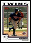 2004 Topps Traded #188 T  -  Alex Romero First Year Front Thumbnail