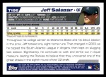 2004 Topps Traded #186 T  -  Jeff Salazar First Year Back Thumbnail
