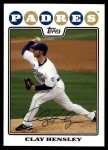 2008 Topps Update #325  Clay Hensley  Front Thumbnail