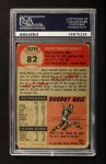 1953 Topps #82 Mickey Mantle Back Thumbnail