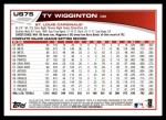 2013 Topps Update #75  Ty Wigginton  Back Thumbnail