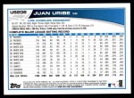 2013 Topps Update #208  Juan Uribe  Back Thumbnail