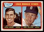 1965 Topps #593 - John Sullivan / Jackie Moore Tigers Rookies Front Thumbnail
