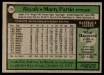1979 Topps #129  Marty Pattin  Back Thumbnail