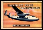 1952 Topps Wings #172   Handley Page Marathon Front Thumbnail