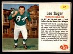 1962 Post Cereal #42  Leo Sugar  Front Thumbnail