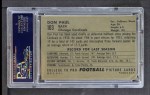 1952 Bowman Large #103 Don Paul Back Thumbnail