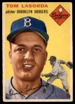 1954 Topps #132 Tommy Lasorda Front Thumbnail