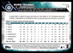 2016 Topps #39  Mark Trumbo  Back Thumbnail
