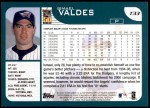 2001 Topps Traded #33 T Ismael Valdes  Back Thumbnail